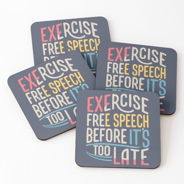 Item preview, Exercise Free Speech Typography: A Timely Message designed and sold by TrendyArtInk.
