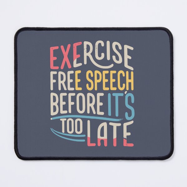 Item preview, Exercise Free Speech Typography: A Timely Message designed and sold by TrendyArtInk.