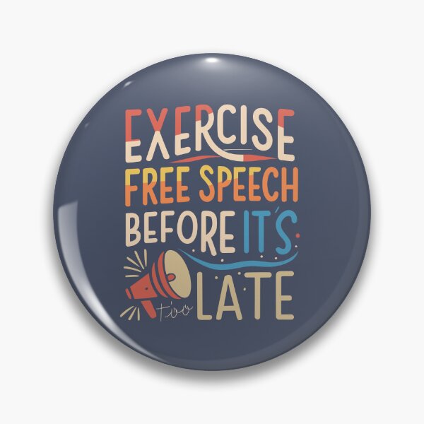 Item preview, Exercise Free Speech Typography: A Timely Message designed and sold by TrendyArtInk.