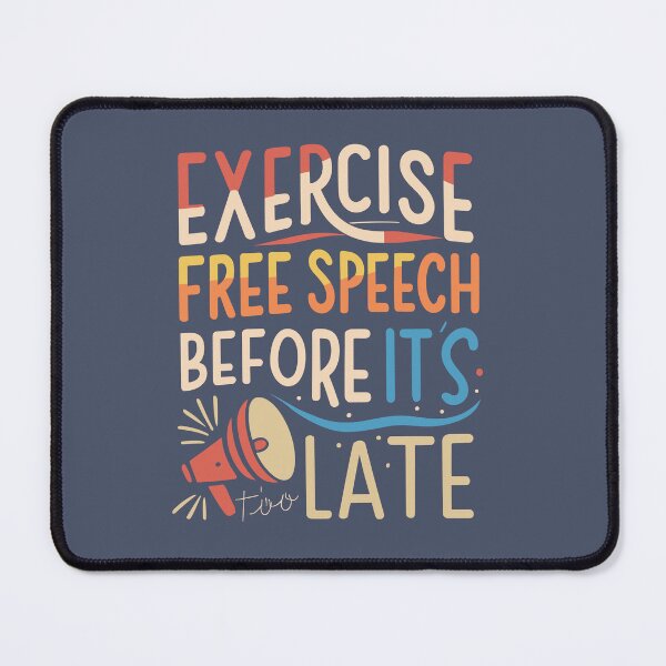 Item preview, Exercise Free Speech Typography: A Timely Message designed and sold by TrendyArtInk.