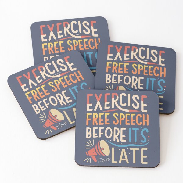 Item preview, Exercise Free Speech Typography: A Timely Message designed and sold by TrendyArtInk.