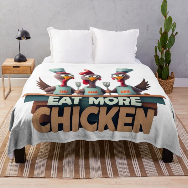 Item preview, Eat More Chicken, Funny Thanksgiving  designed and sold by RiffRaffGraffix.