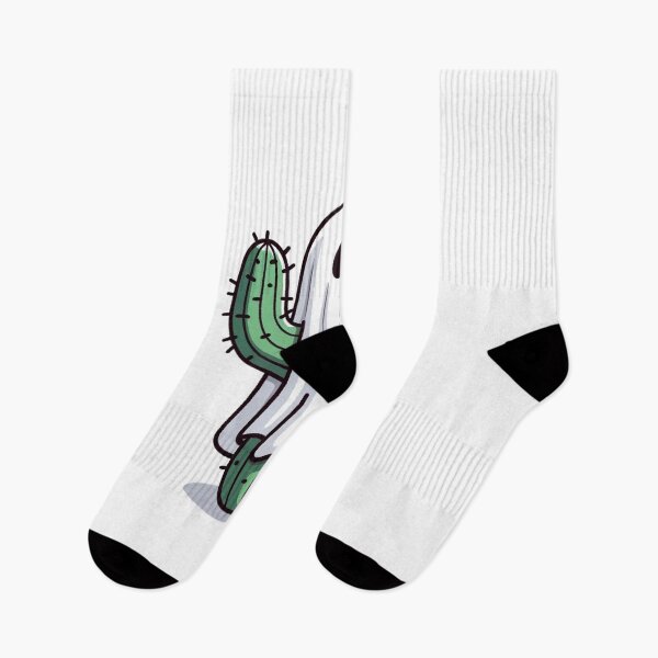 Item preview, "Prick or Treat" Cute Cactus Ghost Vector Art designed and sold by Organic Creeps.