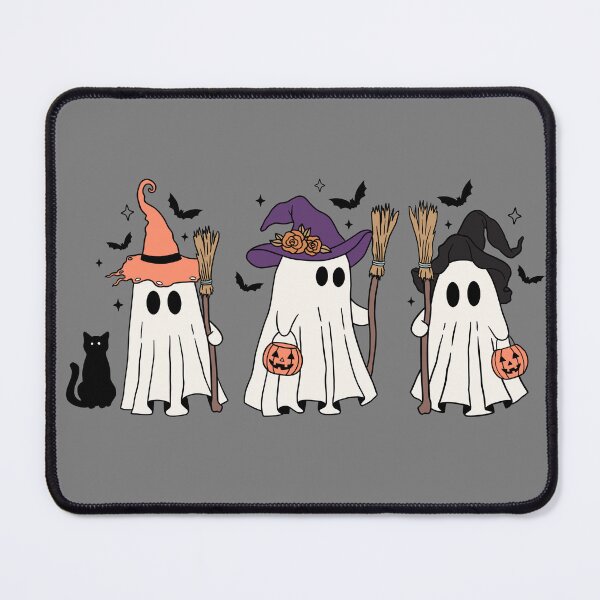 Item preview, Ghostly Guardians: Halloween Haunts with Pumpkins and Brooms designed and sold by Mahmoud Mera.