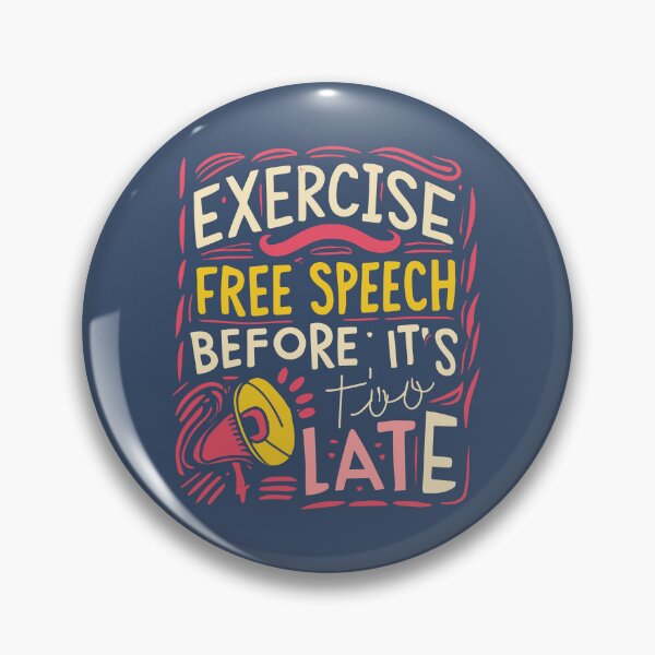 Item preview, Exercise Free Speech Typography: A Timely Message designed and sold by TrendyArtInk.