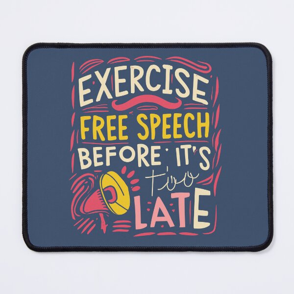 Item preview, Exercise Free Speech Typography: A Timely Message designed and sold by TrendyArtInk.
