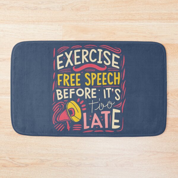 Item preview, Exercise Free Speech Typography: A Timely Message designed and sold by TrendyArtInk.
