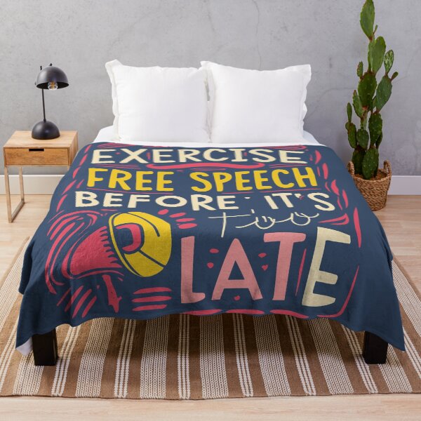 Item preview, Exercise Free Speech Typography: A Timely Message designed and sold by TrendyArtInk.