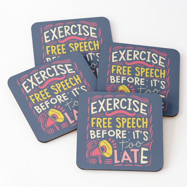 Item preview, Exercise Free Speech Typography: A Timely Message designed and sold by TrendyArtInk.