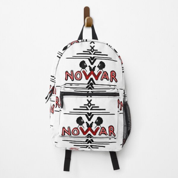 Item preview, no war in silhouette, peace themed graphic design, designed and sold by ironpalette.