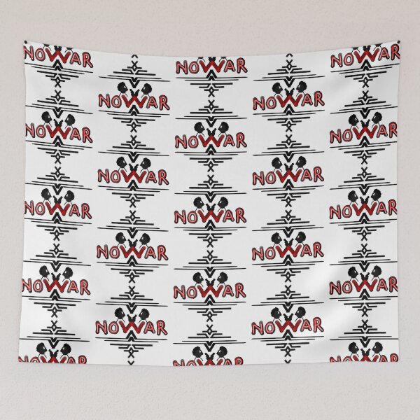Item preview, no war in silhouette, peace themed graphic design,   designed and sold by ironpalette.