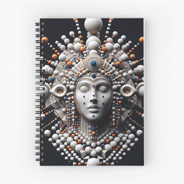 Item preview, Retrato de meditación fractal compuesto de formas 3D designed and sold by AtithasosTragos.