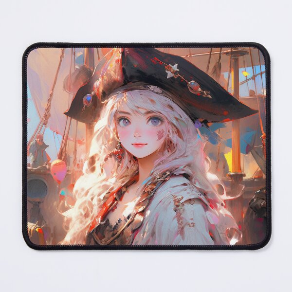 Item preview, Beautiful Confident Pirate Captain Anime Girl designed and sold by bubblegoth.