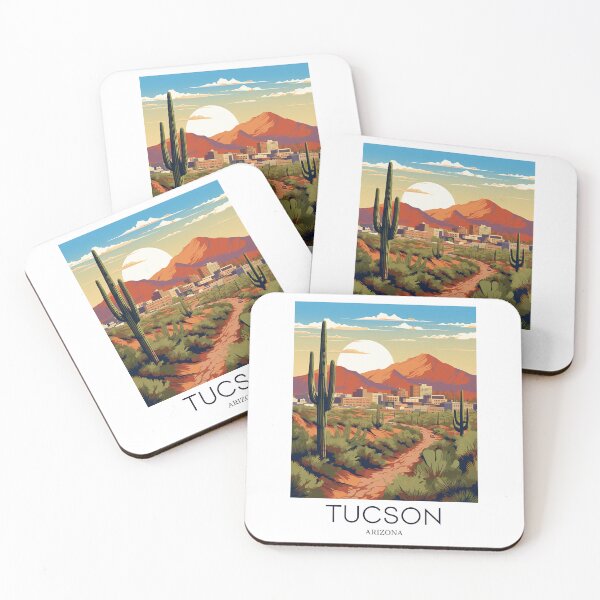 Item preview, A Pop Art Travel Print of Tucson - Arizona - US designed and sold by StudioRedKoala.