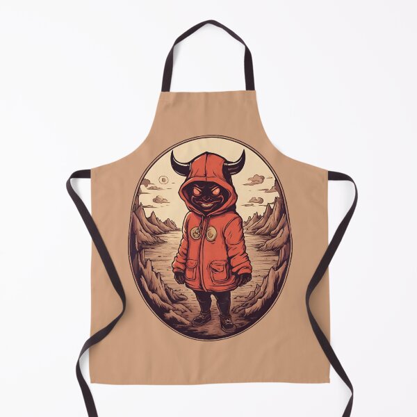 Item preview, Vintage Retro Hooded Devil Child Sunset Unique Design designed and sold by 3dozecreations.