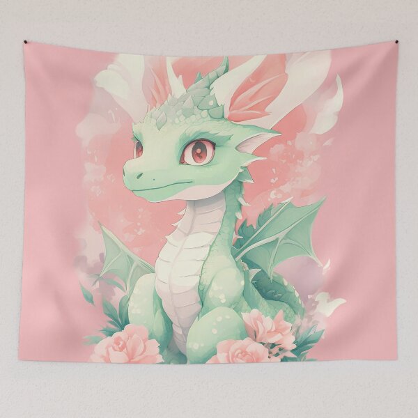 Item preview, Cute majestic dragon - Pastel style designed and sold by ZooVerse.