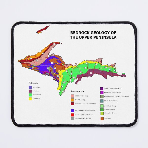 Item preview, Bedrock Geology of the Upper Peninsula of Michigan designed and sold by EzrasTrinkets.