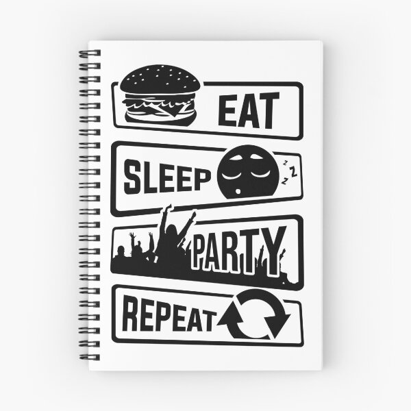 Item preview, Eat Sleep Party Repeat - Celebrate Fun Friends Fest designed and sold by anziehend.