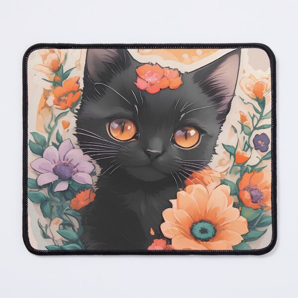 Item preview, Cute black cat - Pastel style designed and sold by ZooVerse.