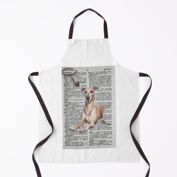 Item preview, Happy Greyhound dog on a dictionary page designed and sold by Funsize-Art.