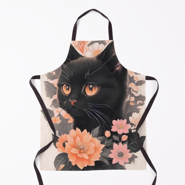Item preview, adorable black cat - pastel style designed and sold by ZooVerse.