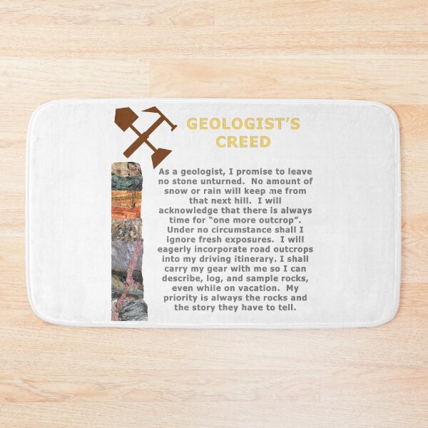 Item preview, Geologist's Creed (Updated) designed and sold by EzrasTrinkets.