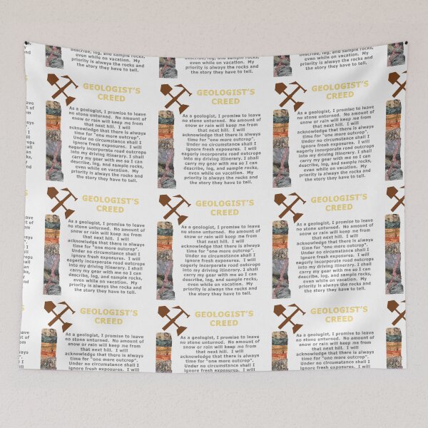 Item preview, Geologist's Creed (Updated) designed and sold by EzrasTrinkets.
