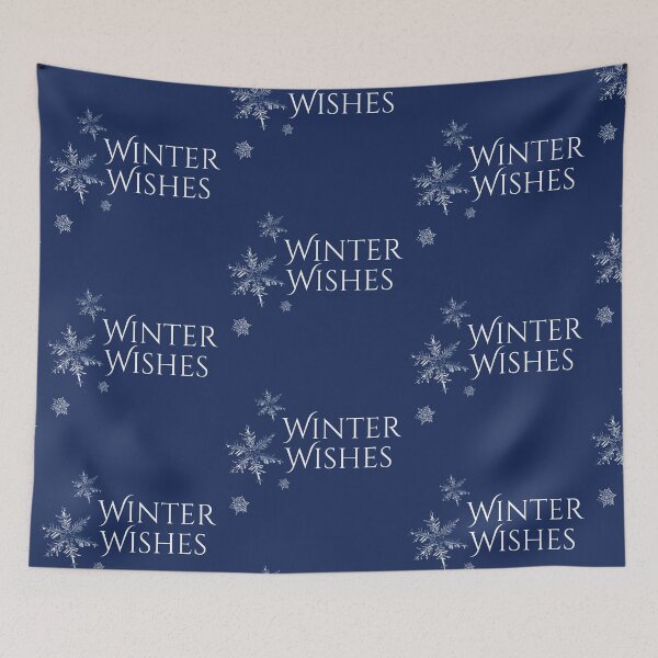 Item preview, Winter Wishes with snowflakes in white and blue. designed and sold by Susan-Marie220.