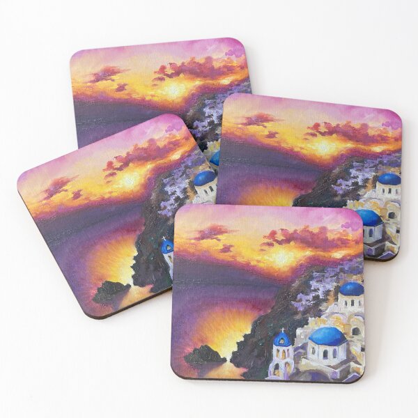 Item preview, Santorini designed and sold by ElleVictoriaArt.
