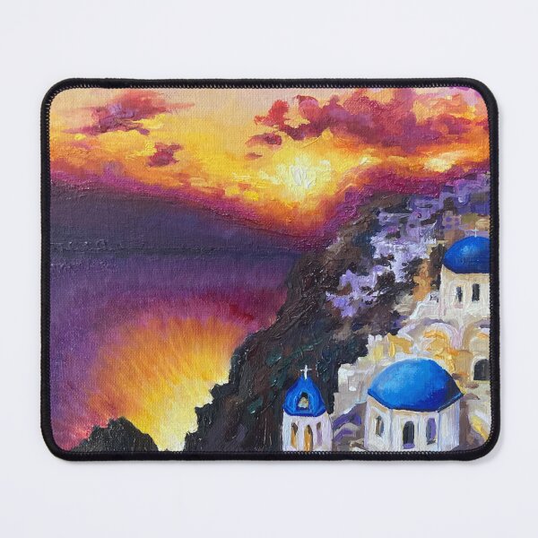 Item preview, Santorini designed and sold by ElleVictoriaArt.