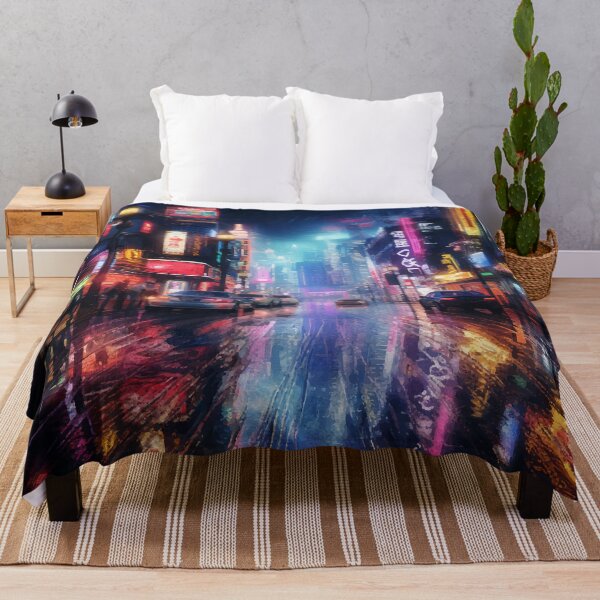 Item preview, Futuristic Neon City designed and sold by DeesDeesigns.