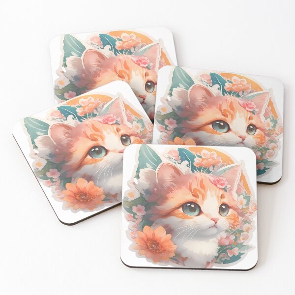 Item preview, Adorable orange kitty - pastel style designed and sold by ZooVerse.