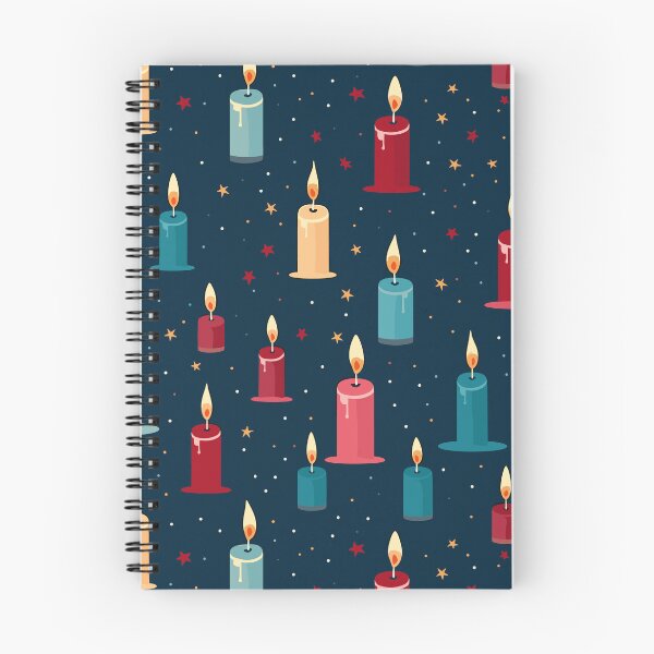 Aperçu de l'œuvre Bougies de Noël colorées créée et vendue par VisualFeeling.