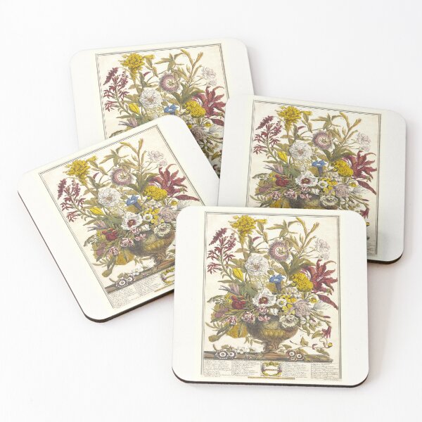 Item preview, September, from The Twelve Months of Flowers, by Robert Furber (1732) High definition designed and sold by MINDTHECHERRY.