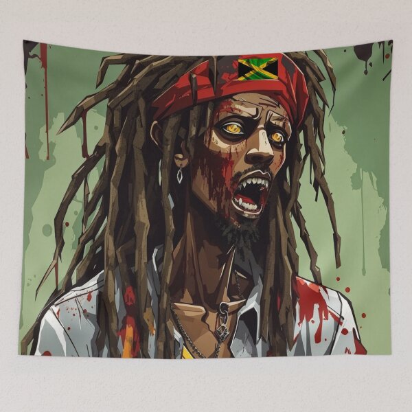 Item preview, Rasta Zombie designed and sold by Angelle55.