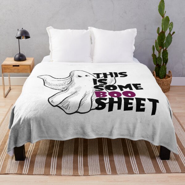 Item preview, This Is Some Boo Sheet Retro Halloween Costume Men Women designed and sold by Mayalogo.