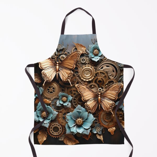 Item preview, Beautiful ornate metal flowers and butterflies art print designed and sold by dcrc.
