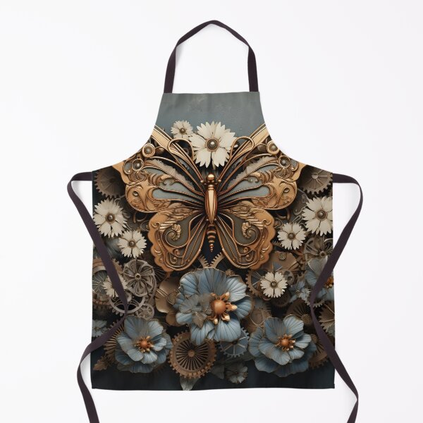 Item preview, Beautiful ornate metal flowers and butterflies art print designed and sold by dcrc.