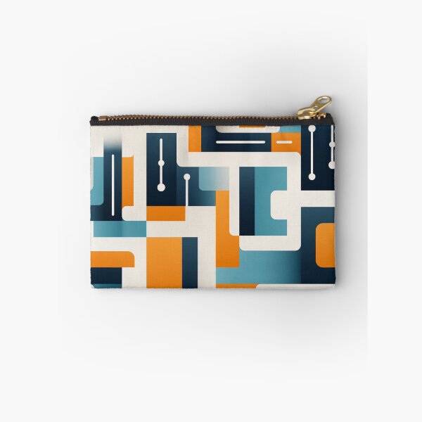 Item preview, Art Deco Blue & Orange Pattern designed and sold by ToonBrunnette.