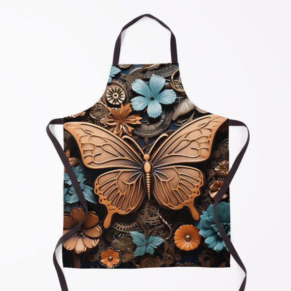 Item preview, Beautiful ornate metal flowers and butterflies art print designed and sold by dcrc.