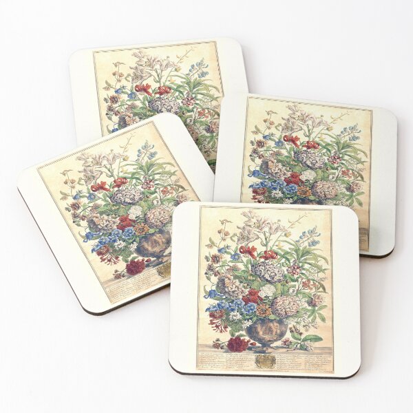 Item preview, July, from The Twelve Months of Flowers, by Robert Furber (1732) High definition designed and sold by MINDTHECHERRY.