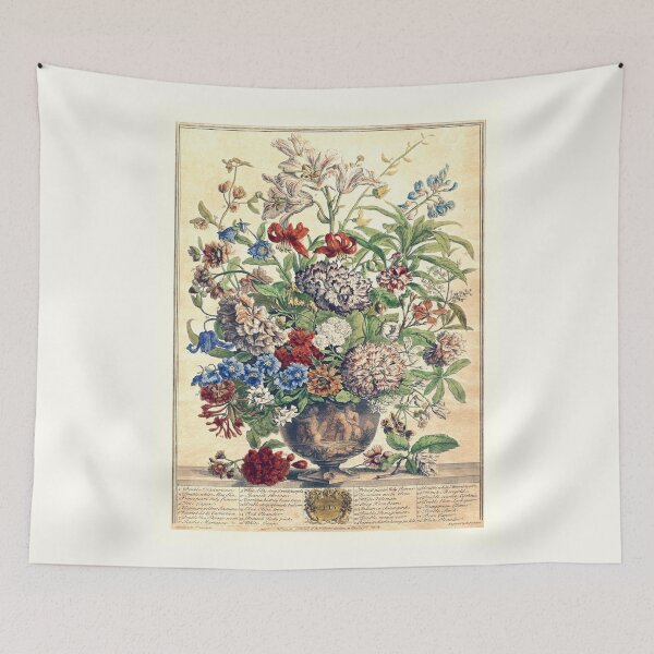 Item preview, July, from The Twelve Months of Flowers, by Robert Furber (1732) High definition designed and sold by MINDTHECHERRY.