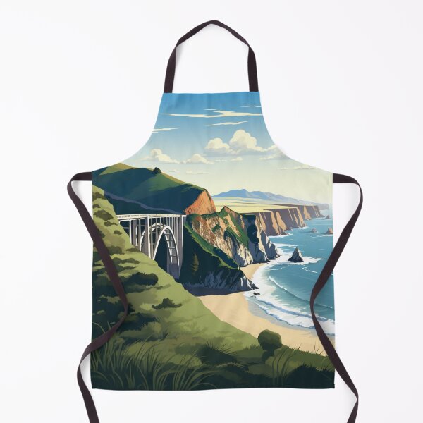 Item preview, A Vintage Travel Illustration of Big Sur - California - US designed and sold by GoodOldVintage.