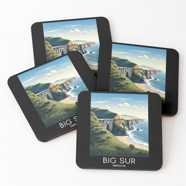 Item preview, A Vintage Travel Illustration of Big Sur - California - US designed and sold by GoodOldVintage.