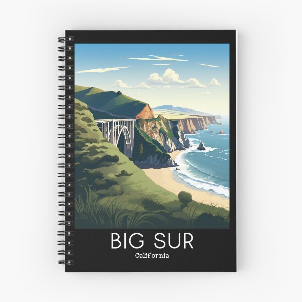 Item preview, A Vintage Travel Illustration of Big Sur - California - US designed and sold by GoodOldVintage.