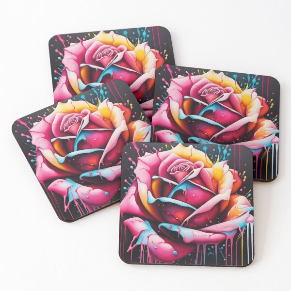 Item preview, Rose Cascade: Elegance in Colorful Flow designed and sold by javaoverride.