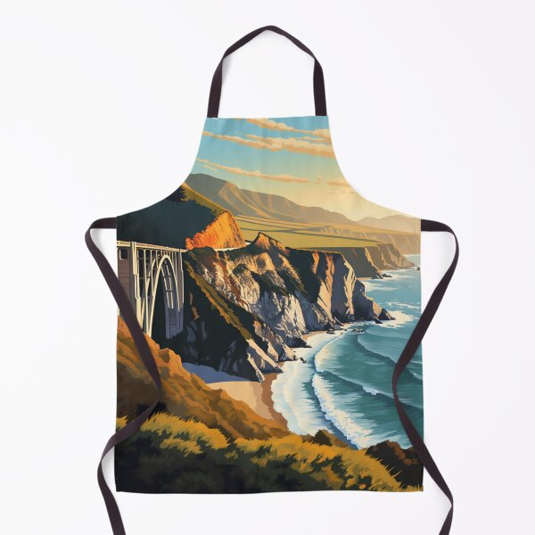 Item preview, A Vintage Travel Illustration of Big Sur - California - US designed and sold by GoodOldVintage.