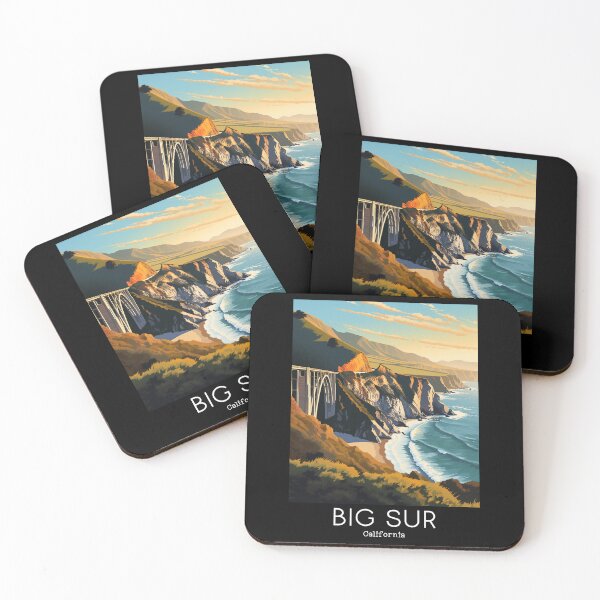 Item preview, A Vintage Travel Illustration of Big Sur - California - US designed and sold by GoodOldVintage.
