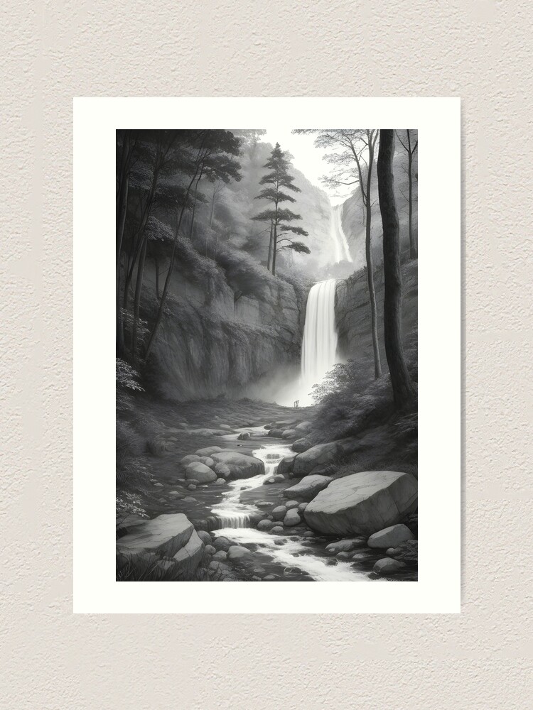 How to Draw a Waterfall - Create your Own Stunning Drawing