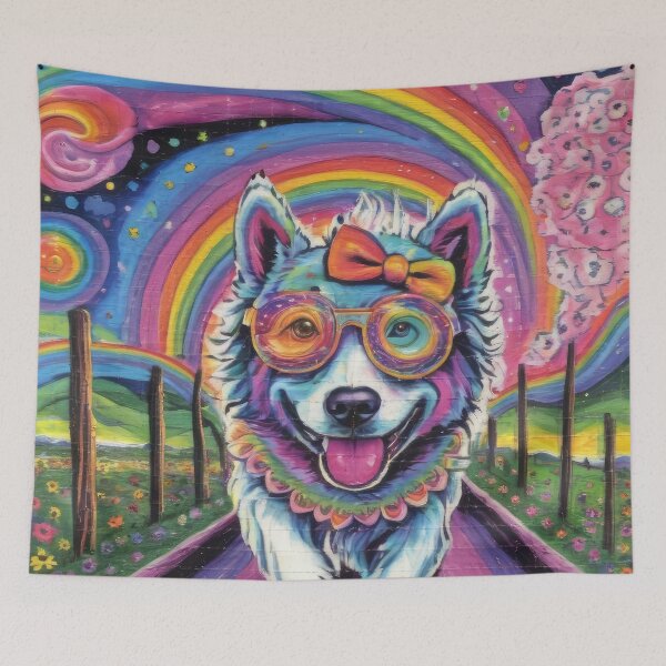 Item preview, Cute trippy dog designed and sold by Pepooteric.